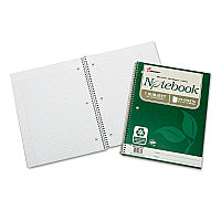 AbilityOne 7530016002025, SKILCRAFT Recycled Notebook, 1-Subject, Medium/College Rule, Green Cover, (100) 11 x 8.5 Sheets, 3/Pack