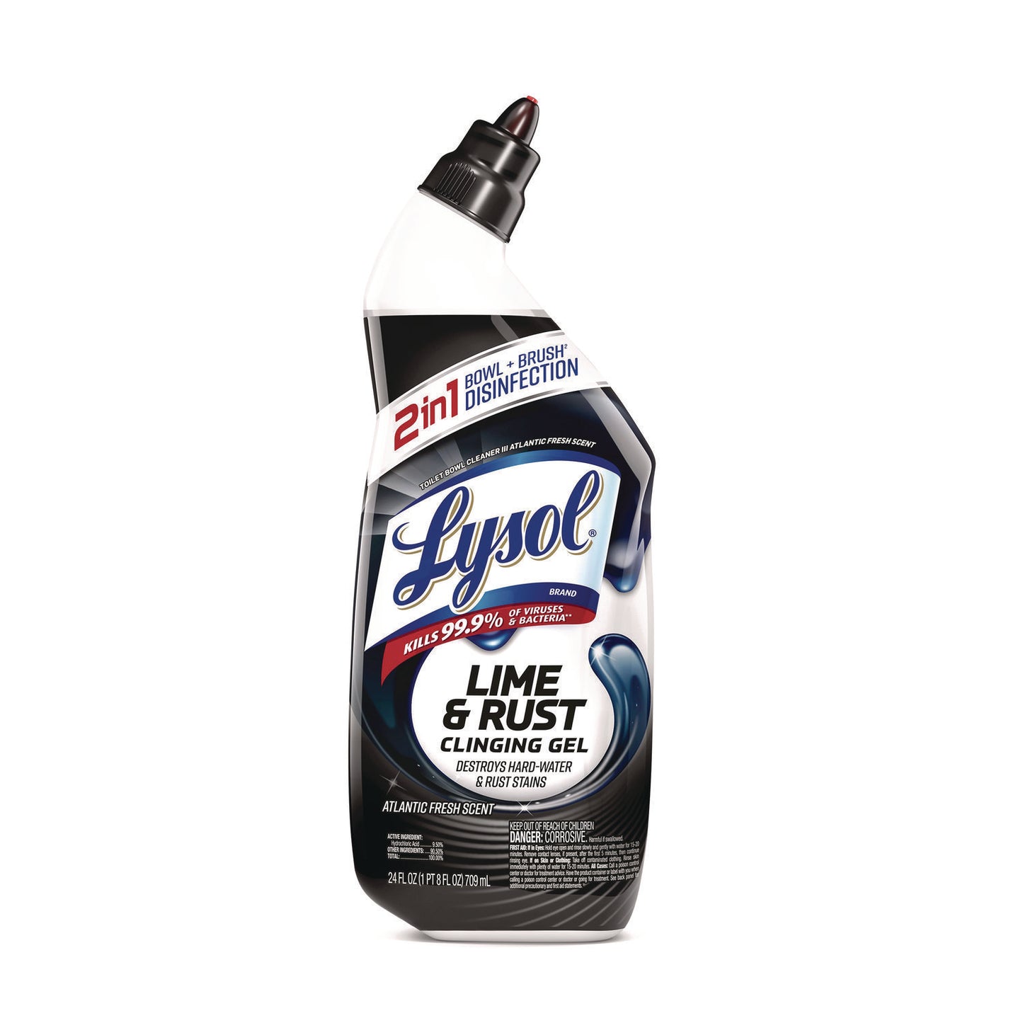 Lysol(R) Toilet Bowl Cleaner, Lime/Rust Remover, 24 oz. Bottle (98013EA)