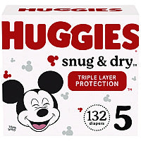Huggies(R) Snug and Dry Diapers, Size 5, 27+ lbs., 132 Diapers (51517)