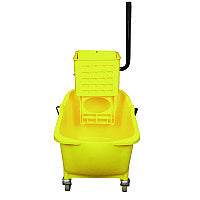 Impact Side-Press Wringer and Plastic Bucket Combo, 12 to 32 oz, Yellow (7Y26363Y)