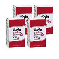 GOJO Cherry Gel Pumice Hand Cleaner Refill, Cherry Scent, 2,000 mL, 4/Carton (729004)