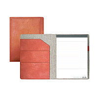 Blue Sky ASMBLD Professional Faux Leather Padfolio, 8.5 x 11 Pad, 9.45 x 12.13, Snap Closure, Tan (150537)