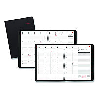 AT-A-GLANCE 800 Range Weekly/Monthly Appointment Book, 11 x 8.25, Black Cover, 12-Month (Jan to Dec): 2026 (7086405)