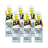 CLR Spot-Free Stainless Steel Cleaner, Citrus, 12 oz Can, 6/Carton (CSS12)