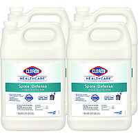 Clorox Healthcare Spore Defense Cleaner Disinfectant, Closed System, 1 gal Bottle, 4/Carton (32122)