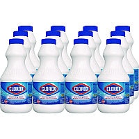 Clorox Concentrated Regular Disinfecting Bleach, 24 oz Bottle, 12/Carton (32251)