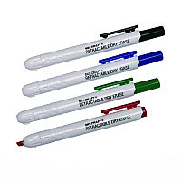AbilityOne 5195769, SKILCRAFT Retractable Chisel Tip Dry Erase Marker, Broad Chisel Tip, Assorted Colors, 4/Set