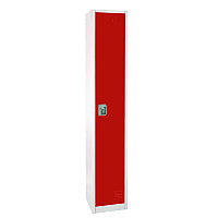 AdirOffice Steel Storage Locker, 1 Compartment, 12 x 12 x 72, Red (I629201RED)