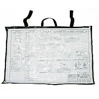 AdirOffice Large Document Protection Blueprint Plan Holder, Holds ARCH D (24" x 36"), Clear (IPS2436)