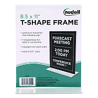 NuDell Acrylic Sign Holder, 8.5" x 11", Clear (38020)