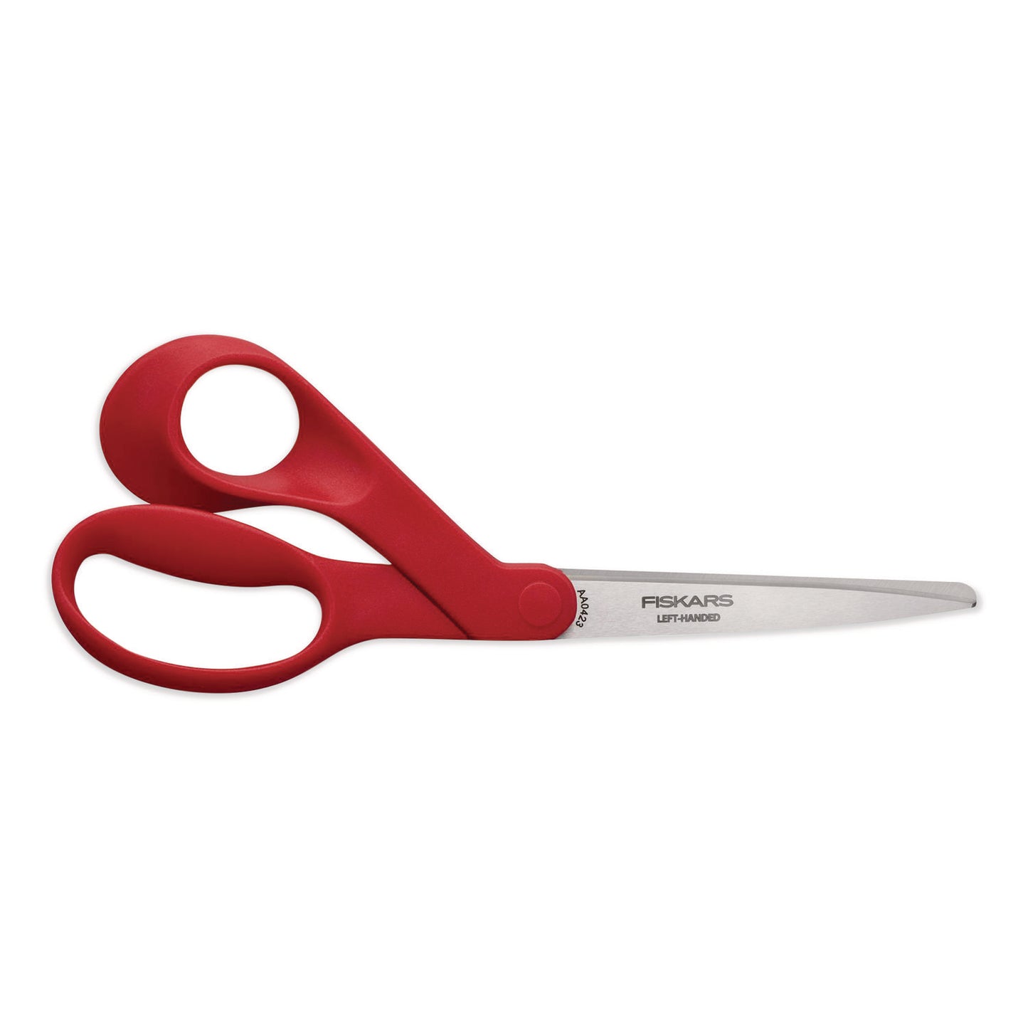 Fiskars Premier Left Handed Scissors, 9.75" Long, 8" Cut Length, Offset Red Handle (1069756)