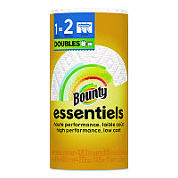 Bounty Essentials Select-A-Size Kitchen Roll Paper Towels, 2-Ply, 108 Sheets/Roll, 24 Rolls/Carton (16540)