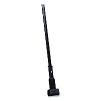 Carlisle Vinyl Coated Jaw Style Metal Mop Handle, 1" dia x 60", Black (3697000)