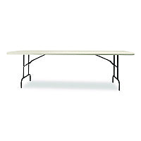 AbilityOne 7105017241198, SKILCRAFT Rectangular Folding Table, 96w x 30d x 29h, Platinum Gray Top, Gray Base/Legs