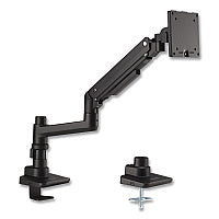 AbilityOne 7110017256060, SKILCRAFT Gas-Spring Ergonomic Monitor Arm, For 49" Monitors, 360 deg Rotation/90 deg Tilt, BK,Supports 44 lbs