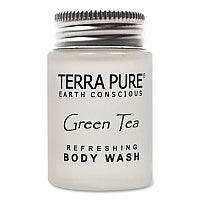 Diversified Hospitality Solutions Terra Pure Body Wash Jam Jar, Green Tea Lemongrass, 1 oz Jar, 300/Carton (007491)