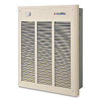 Global Industrial Fan Forced Wall Heater with Enclosed Motor, 4,000 W, 15.75 x 5 x 19.25, White (246743)
