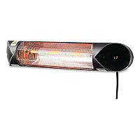 Global Industrial Infrared Patio Heater with Remote Control, 1,500 W, 35.38 x 5.13 x 3.5, Black (246718)