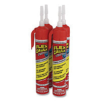 Flex Seal Flex Caulk Hi-Performance Hybrid Caulk, 6.6 oz Aerosol Can, Dries Clear, 4/Carton (CFSCLRR675)