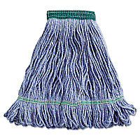 Boardwalk(R) Super Loop Wet Mop Head, Cotton/Synthetic, Medium, Blue (BWK502BLEA)