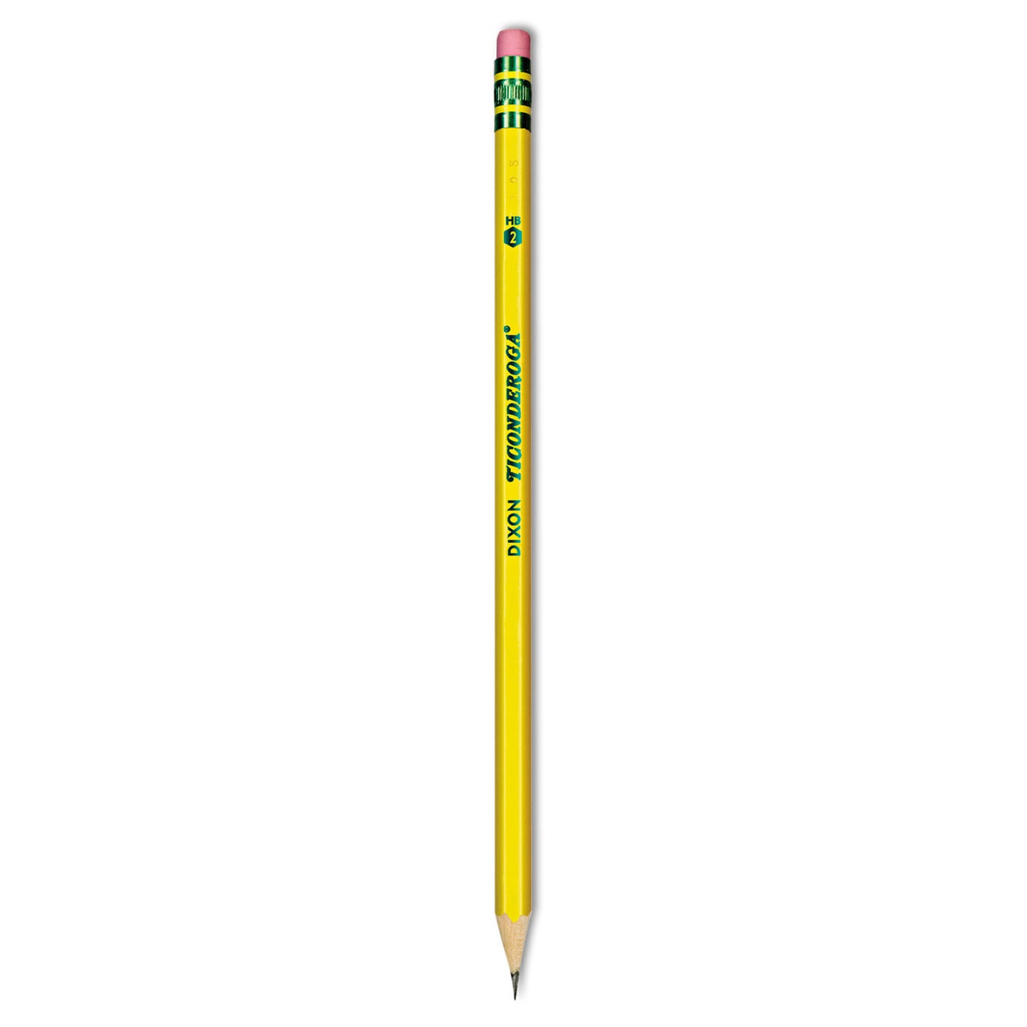 Ticonderoga Pencils, HB (#2), Black Lead, Yellow Barrel, Dozen (13882)