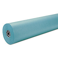 Pacon Rainbow Duo-Finish Colored Kraft Paper, 35 lb Wrapping Weight, 36" x 1,000 ft, Aqua (63160)