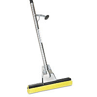 AbilityOne 7920013837799, SKILCRAFT Industrial Steel Mop, 12" Wide Yellow Cellulose Head, 52" Sliver Steel Handle