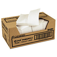 Chicopee Durawipe Shop Towels, 13 x 15, Z Fold, White, 100/Carton (8481)