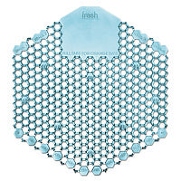 Fresh Products Wave 3D Urinal Deodorizer Screen, Ocean Mist Scent, Blue, 10 Screens/Box (3WDS60OMIBX)