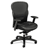 HON Wave Mesh High-Back Task Chair, Supports Up to 250 lb, 19.25" to 22" Seat Height, Black (VL701SB11)