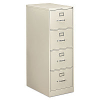 HON 310 Series Vertical File, 4 Legal-Size File Drawers, Light Gray, 18.25" x 26.5" x 52" (314CPQ)