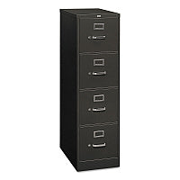 HON 310 Series Vertical File, 4 Letter-Size File Drawers, Charcoal, 15" x 26.5" x 52" (314PS)