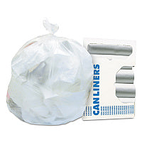 Heritage High-Density Waste Can Liners, 16 gal, 8 mic, 24" x 33", Natural, 50 Bags/Roll, 20 Rolls/Carton (Z4833LNR01)