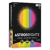 Astrobrights Color Cardstock -"Happy" Assortment, 65 lb Cover Weight, 8.5 x 11, Assorted, 250/Pack (21004)