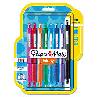 Paper Mate InkJoy 300 RT Ballpoint Pen Retractable, Medium 1 mm, Assorted Ink and Barrel Colors, 8/Pack (1945921)