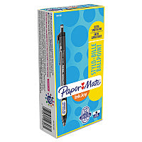 Paper Mate InkJoy 300 RT Ballpoint Pen, Retractable, Medium 1 mm, Black Ink, Black Barrel, Dozen (1951260)