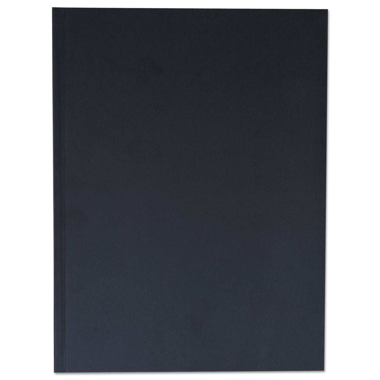 Universal Casebound Hardcover Notebook, 1-Subject, Wide/Legal Rule, Black Cover, (150) 10.25 x 7.63 Sheets (UNV66353)
