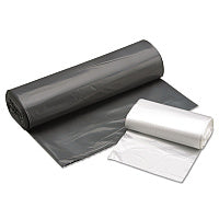 AbilityOne 8105015171358, SKILCRAFT High Density Coreless Roll Can Liners, 57 gal, 25.4 mic, 36" x 58", Gray, Perforated Roll, 100/Box