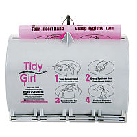 Tidy Girl Plastic Feminine Hygiene Disposal Bag Dispenser, Gray (TGUDPV2)