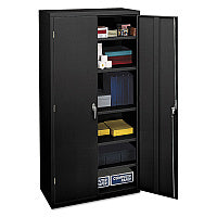 HON Assembled Storage Cabinet, 36w x 18.13d x 71.75h, Black (SC1872P)