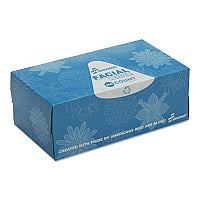 AbilityOne 8540002818360, SKILCRAFT Facial Tissue, 2-Ply, White, 200 Sheets/Dispenser Box, 6 Dispenser Boxes/Pack