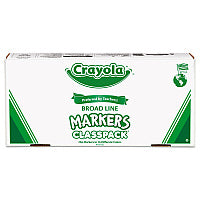 Crayola Non-Washable Marker, Broad Bullet Tip, Assorted Classic Colors, 256/Box (588201)