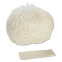 AbilityOne 8105015171363, SKILCRAFT Trash Can Liner - High-Density, 10 gal, 8 mic, 24" x 24", Natural, 1,000/Carton