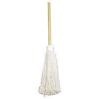 AbilityOne 7920002248726, SKILCRAFT Deck Swab, 17" White Cotton Head, 60" Natural Wood Handle