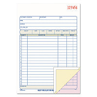 Adams 2-Part Sales Book, 18 Lines, Two-Part Carbon, 7.94 x 5.56, 50 Forms Total (DC5805)