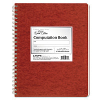 Ampad Computation Book, Quadrille Rule (4 sq/in), Brown Cover, (76) 11.75 x 9.25 Sheets (22157)