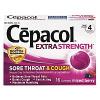 Cepacol Sore Throat and Cough Lozenges, Mixed Berry, 16 Lozenges (74016)
