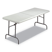 Iceberg IndestrucTables Too 1200 Series Folding Table, 30w x 72d x 29h, Platinum (65463)