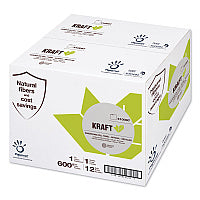 Papernet Heavenly Soft Hardwound Paper Towel, Kraft, 1-Ply, 7.8" x 600 ft, Brown, 12 Rolls/Carton (410097)