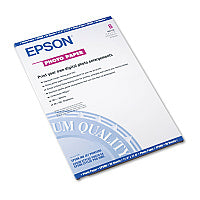 Epson Glossy Photo Paper, 9.4 mil, 11 x 17, Glossy White, 20/Pack (S041156)